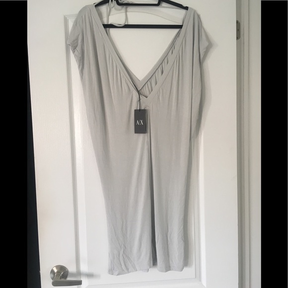 Armani Exchange Silky cotton jersey dress - Picture 1 of 3